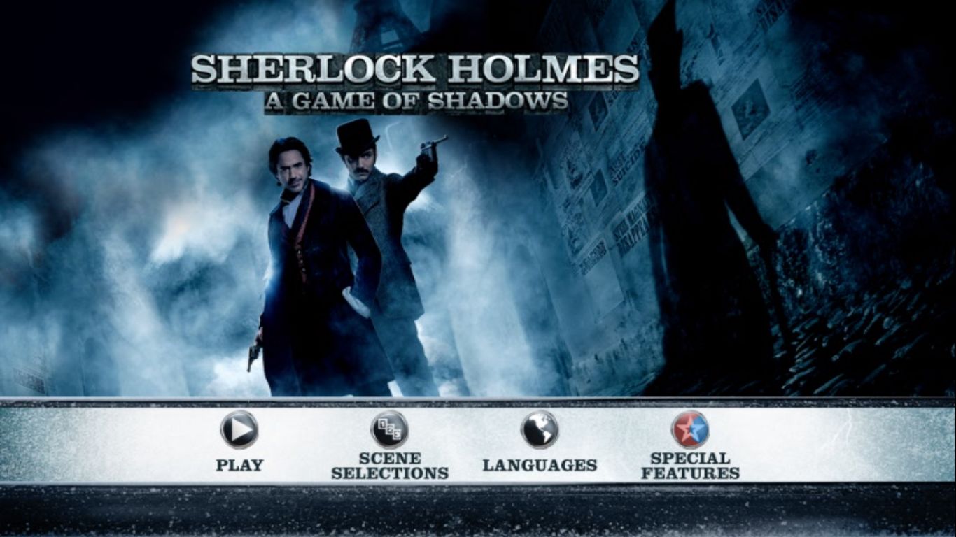 Шерлок Холмс - игра теней (2011) Blu ray Cover